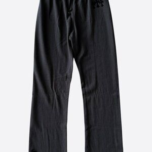 Chrome Hearts Black Velour Triple Cross Women's Sweatpants